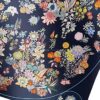 2023AW HERMES scarf Carre 90 Planifleurs Marine/Palm(9P)/Multicolor Silk100% | Luna Bags - Image 5