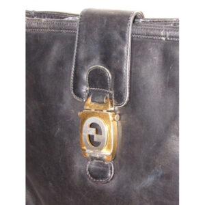 1950s Gucci Vintage Bluish Black Leather Jackie Hobo Bag | Luna Bags