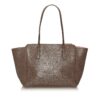 Brown Gucci Swing Leather Tote Bag | Luna Bags - Image 2