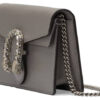 (WMNS) GUCCI Dionysus Tiger Head Leather Chain Shoulder Messenger Bag Mini Gray Classic 476432-CAOGN-1293 | Luna Bags - Image 2