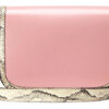 (WMNS) GUCCI Horsebit 1955 Retro Gold buckle snake pattern Colorblock Leather Shoulder Messenger Bag Small Pink / Beige 602204-18YMA-5567 | Luna Bags - Image 2