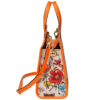 (WMNS) GUCCI Metallic Interlock Double G Flowers Printing Canvas handbag White / Orange / Multicolor 550141-9ZIBX-8868 | Luna Bags - Image 2