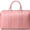 (WMNS) GUCCI Logo Embossing Cowhide Large Capacity Boston handbag Pink 449646-BMJ1G-5806 | Luna Bags - Image 2