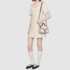 (WMNS) GUCCI GG Marmont Gold Logo Colorblock Leather Chain handbag Mini White / Blue Retro 583571-0OLFX-9085 | Luna Bags - Image 2