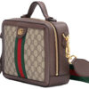 (WMNS) GUCCI Ophidia Logo Stripe Webbing Tassel Canvas handbag Small / Brown Retro Classic 550622-K05NG-8745 | Luna Bags - Image 2