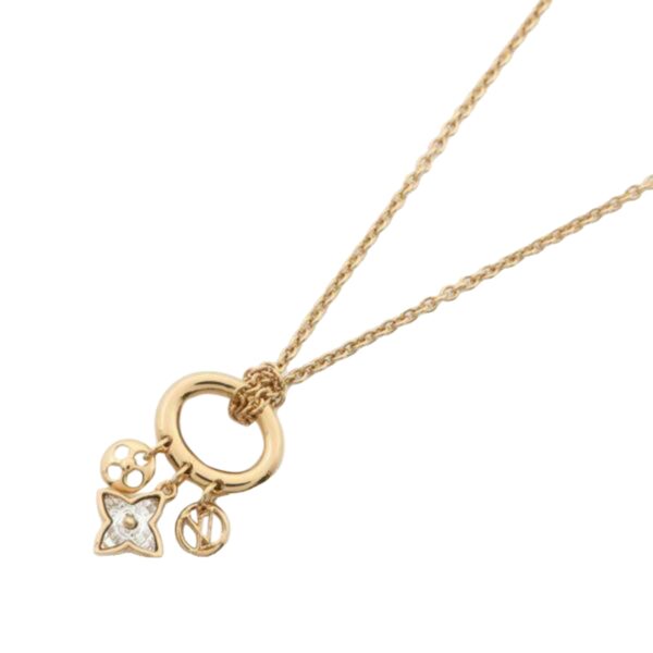 Gold Louis Vuitton My Blooming Strass Necklace | Luna Bags