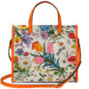 (WMNS) GUCCI Metallic Interlock Double G Flowers Printing Canvas handbag White / Orange / Multicolor 550141-9ZIBX-8868 | Luna Bags - Image 3