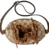 (WMNS) GUCCI Button1955 Series Drawstring Bag Single Shoulder Bag Brown 602118-1DBUG-2363 | Luna Bags - Image 3