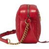 (WMNS) GUCCI GG Marmont Gold Logo Leather Chain Small Red Classic Shoulder Messenger Bag 447632-DTD1T-6433 | Luna Bags - Image 5