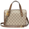 (WMNS) GUCCI Canvas Horsebit 1955 Old Flower Logo Single-Shoulder Bag Mini Brown 645453-92TCG-8563 | Luna Bags - Image 4