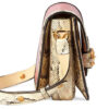 (WMNS) GUCCI Horsebit 1955 Retro Gold buckle snake pattern Colorblock Leather Shoulder Messenger Bag Small Pink / Beige 602204-18YMA-5567 | Luna Bags - Image 5