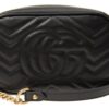 (WMNS) GUCCI GG Marmont Logo Messenger Bag Black Classic 448065-DTD1T-1000 | Luna Bags - Image 3