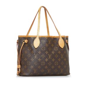 Brown Louis Vuitton Monogram Neverfull PM Tote Bag | Luna Bags