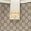 (WMNS) GUCCI Padlock Middle-Sized BackBag White/Brown 479197-KHNKG-9761 | Luna Bags - Image 4