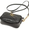 (WMNS) GUCCI GG Marmont Logo Messenger Bag Black Classic 448065-DTD1T-1000 | Luna Bags - Image 4