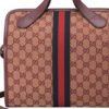 (WMNS) GUCCI Logo Stripe Webbing Canvas Large Capacity travel handbag Unisex / Red Classic 565224-9Y9MT-9864 | Luna Bags - Image 4