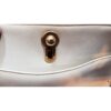 Early G Gucci White & Ivory Leather Padlock Hobo w Gold Clasp | Luna Bags - Image 2