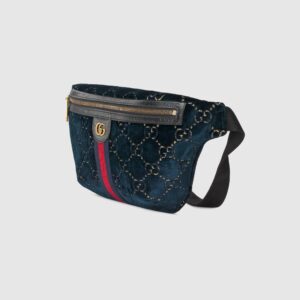 GG VeLouis Vuittonet Belt Bag Dark Blue | Luna Bags