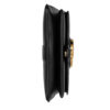 (WMNS) GUCCI Arli Gold Logo Leather Shoulder Messenger Bag Small Black Classic 550129-0V10G-1000 | Luna Bags - Image 5