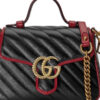 (WMNS) GUCCI GG Marmont Series mini hand Bag Single Shoulder Bag Black 583571-0OLFX-8277 | Luna Bags - Image 5