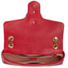 (WMNS) GUCCI GG Marmont Gold Logo Distress Leather Chain Shoulder Messenger Bag Red Classic 443496-DTDIT-6433 | Luna Bags - Image 5