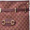(WMNS) GUCCI Horsebit 1955 Retro Gold buckle Logo Canvas Drawstring Shoulder Messenger Bag Deep Red Classic 602089-9Y9NG-9865 | Luna Bags - Image 5