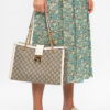 (WMNS) GUCCI Padlock Middle-Sized BackBag White/Brown 479197-KHNKG-9761 | Luna Bags - Image 5