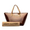 Burgundy Louis Vuitton Monogram Vernis Bellevue PM HandBag | Luna Bags - Image 11