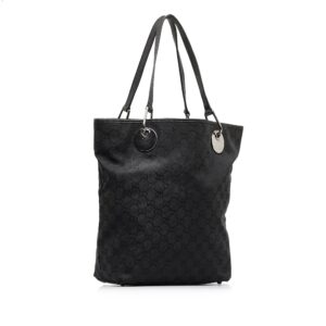 Black Gucci GG Canvas Eclipse Tote | Luna Bags