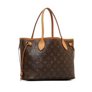 Brown Louis Vuitton Monogram Neverfull PM Tote Bag | Luna Bags