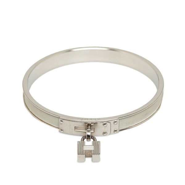 Gray Louis Vuitton Kelly H Lock Bangle Costume Bracelet | Luna Bags