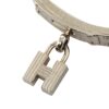 Gray Louis Vuitton Kelly H Lock Bangle Costume Bracelet | Luna Bags - Image 4