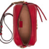 (WMNS) GUCCI GG Marmont Gold Logo Leather Chain Small Red Classic Shoulder Messenger Bag 447632-DTD1T-6433 | Luna Bags - Image 9