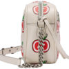 (WMNS) GUCCI GG Marmont Silver Logo Apple Pattern Leather Chain Shoulder Messenger Bag Small White / Red Valentine's Day limited 447632-1W9AN-9086 | Luna Bags - Image 7