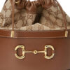 (WMNS) GUCCI Button1955 Series Drawstring Bag Single Shoulder Bag Brown 602118-1DBUG-2363 | Luna Bags - Image 7