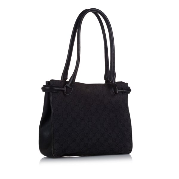 Black Gucci GG Canvas Tote Bag | Luna Bags