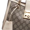 Brown Gucci Small GG Supreme Padlock Tote | Luna Bags - Image 7