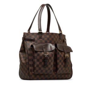 Brown Louis Vuitton Damier Ebene Uzes Tote Bag | Luna Bags