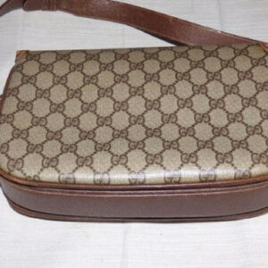 Early Gucci 1955 Horsebit tan Guccissima print bag | Luna Bags