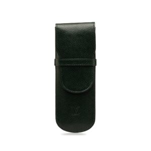 Green Louis Vuitton Taiga Etui Pen Case | Luna Bags