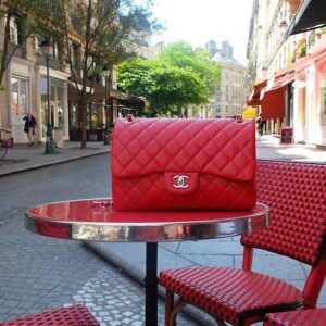 Chanel Classic Clutch With Chain – CWC Lambskin Red SiLouis Vuittoner-Toned | Luna Bags