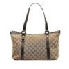 Brown Gucci GG Canvas Abbey D-Ring Tote Bag | Luna Bags - Image 9