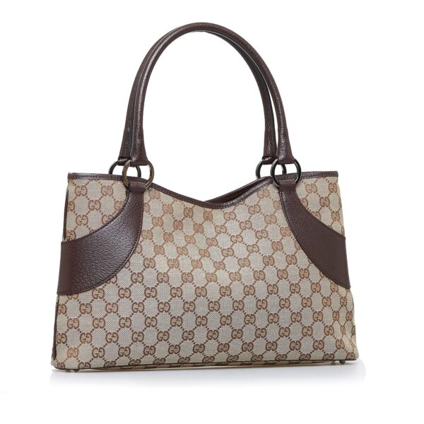 Brown Gucci GG Canvas Tote | Luna Bags