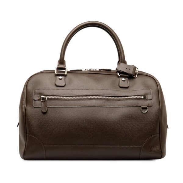 Brown Louis Vuitton Taiga Stanislav Travel Bag | Luna Bags