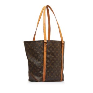 Brown Louis Vuitton Monogram Sac Shopping Tote Bag | Luna Bags