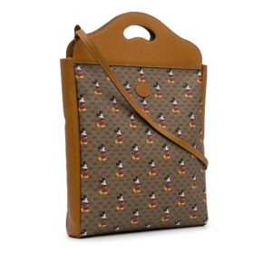 Brown Gucci X Disney Micro GG Mickey Mouse Top Handle Tote Bag Satchel | Luna Bags