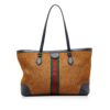 Brown Gucci Medium Raffia Ophidia Tote Bag | Luna Bags - Image 2