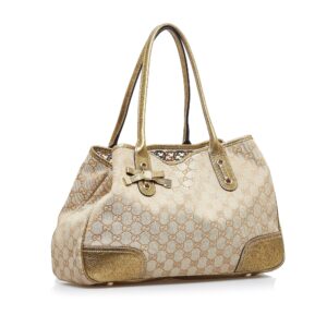 Brown Gucci GG Canvas Princy Tote | Luna Bags