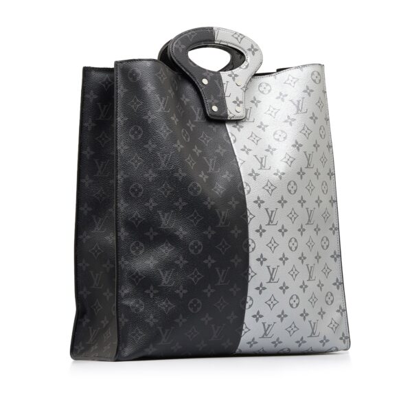Black Louis Vuitton Monogram Eclipse North South Tote | Luna Bags
