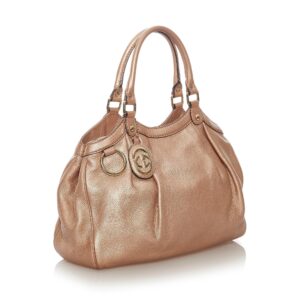 Beige Gucci Sukey Leather Tote Bag | Luna Bags